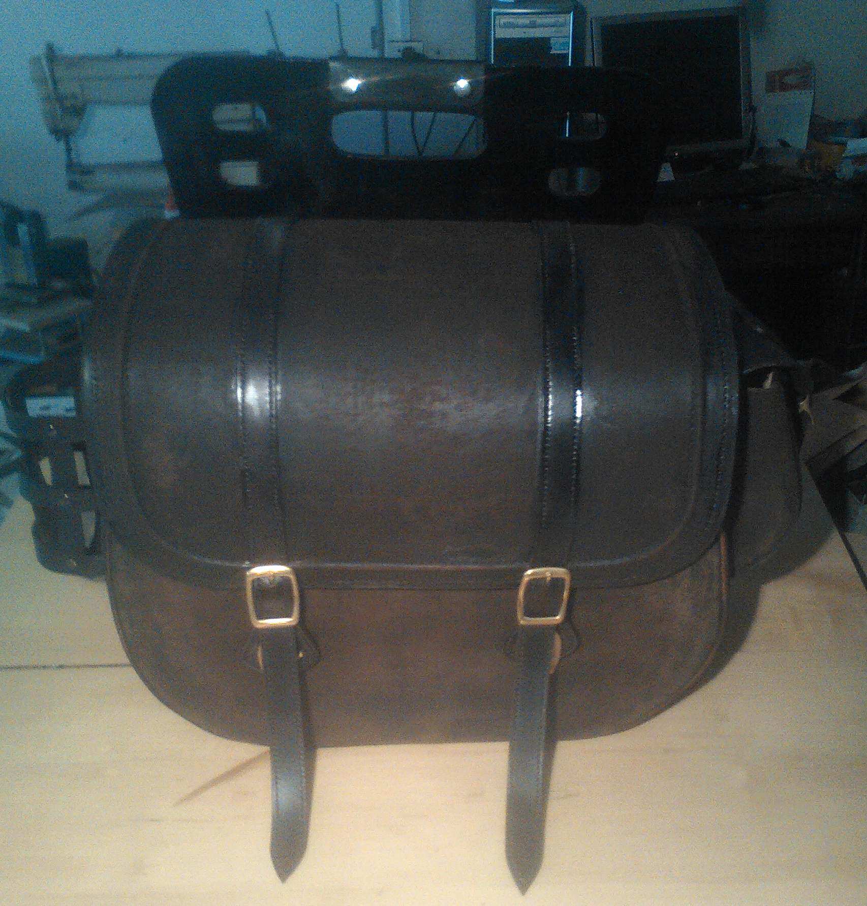 Locomotive side box side box Harley full hand custom set making side bag