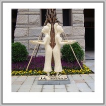 Sandstone European-style figure sculpture of girl holding a basin artificial sandstone relief sandstone flower pot garden landscape water spray sculpture