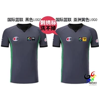 Giải vô địch thế giới bóng rổ Giải vô địch châu Á FIBA ​​Trọng tài bóng rổ Quần áo Trọng tài Quần áo Quần áo thêu đầy mồ hôi bóng rổ da	