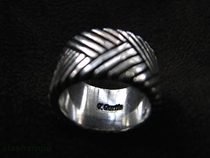 Indiana Vajo Navajo famous silversmith Curtis handmade sterling silver ring