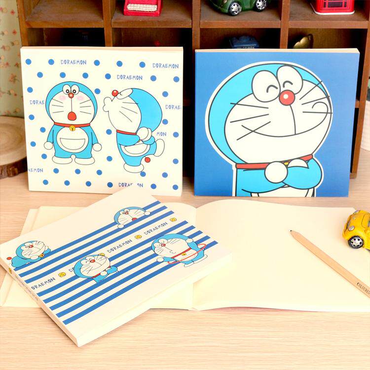 Doraemon Graffiti Book Creative Cartoon Blank Sketchbook Painting Book Drawing Book White Paper Book