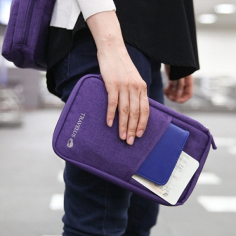 Travel Abroad Passport Bag Multifunction Document Card Bag Business Trip Zero Wallet Bill Ticket Holder Ticket Travel Cashier Bag