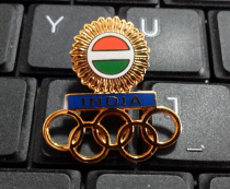 Olympic Games Badge Indian Olympic Committee Badge Indian NOC Badge