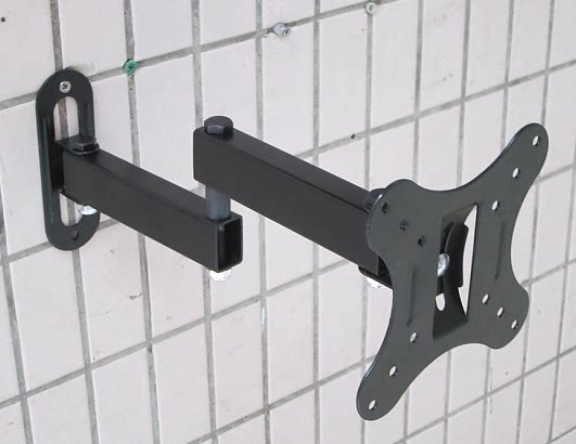 Factory direct 10-27 inch telescopic universal rotating LCD liquid crystal computer screen holder wall-mounted shelf