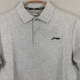 Áo thun nam tay ngắn Li Ning 2019 cotton mới thấm hút ẩm ve áo ngắn thể thao mùa xuân APLN169 - Áo polo thể thao
