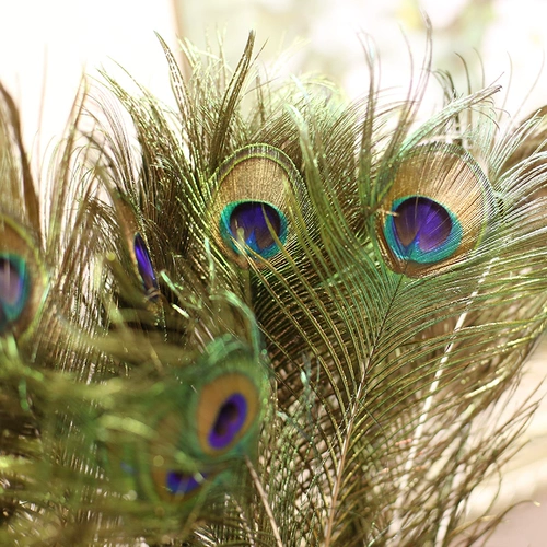 Симуляция павлина перья моделирование цветочный фальшивый цветок шелк цветок дома украшения гостиной обеденный стол полет сухой цветок