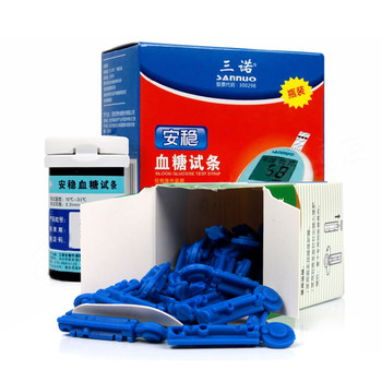 Changsha sannuo stable blood glucose test strips 50 bottles with needle delivery stable blood sugar test strips