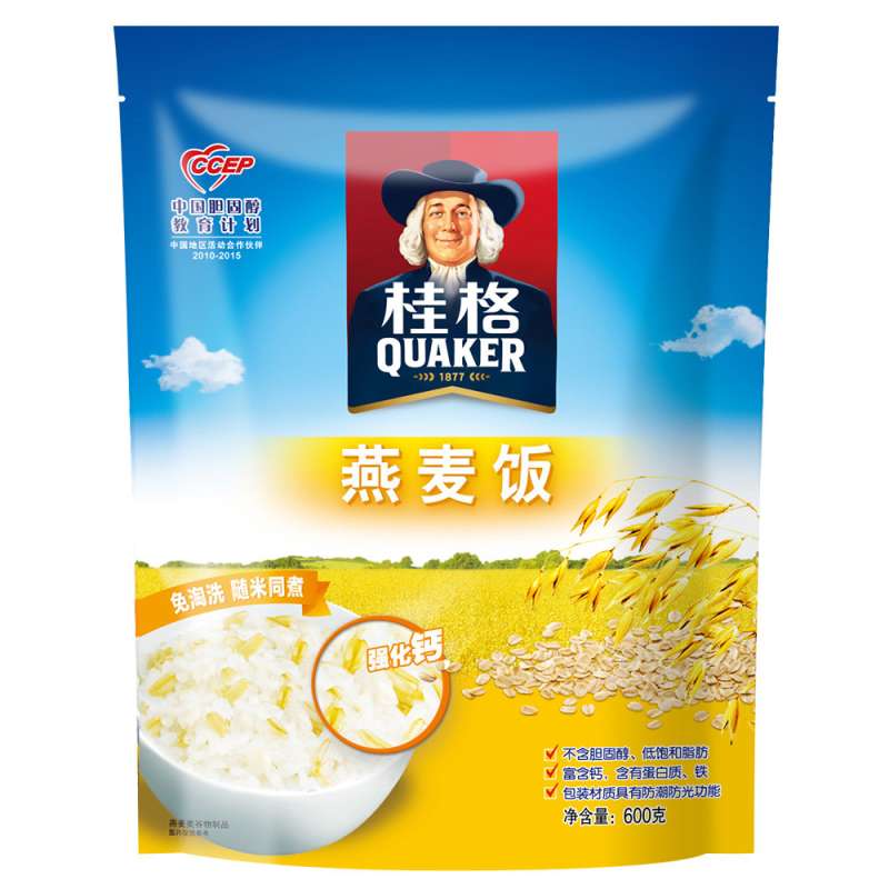 【苏宁易购】桂格 燕麦饭 600g/袋