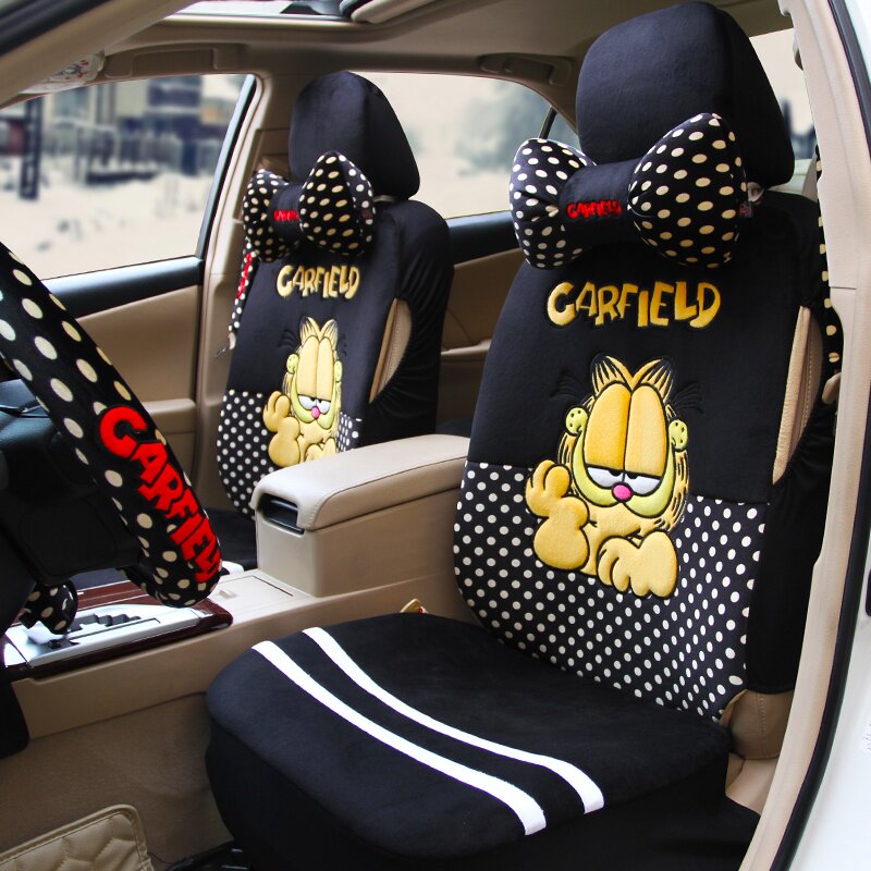 摩丝娃娃 卡通汽车座垫 四季夏季POLO宝来雨燕朗逸汽车坐垫
