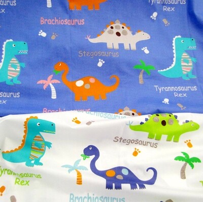 Cartoon Dinosaur AB edition pure cotton slant cotton cloth baby bed cartridge custom kindergarten sheet