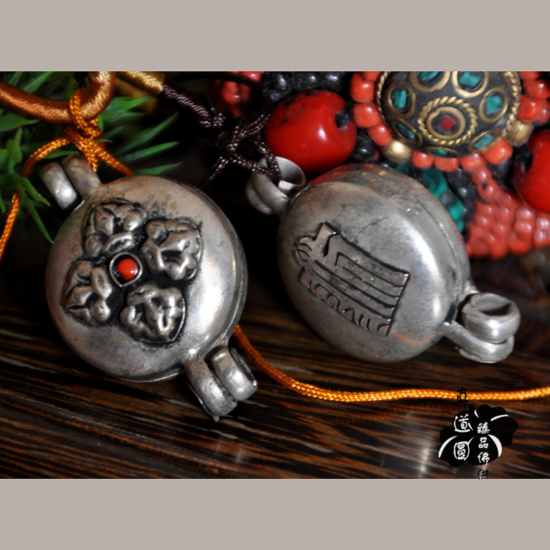 Direct Sale Nepal Gau Box Tibetan Ginggu Box Pendant Cross Pestle Gäu Box Amulet 