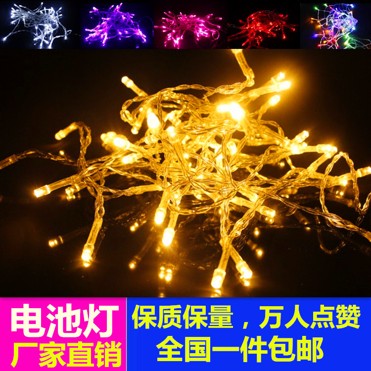 LED LED lights lights battery lights string to celebrate Christmas bar decorative lamps full of star string lights waterproof