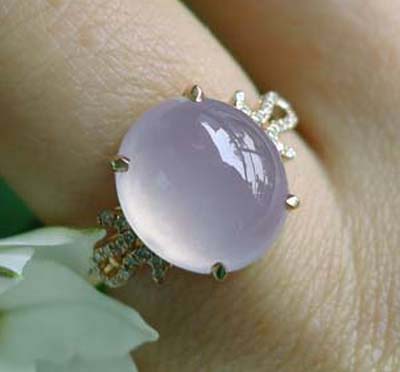 Ice white gold inlaid jade jewelry jade egg noodles in stock