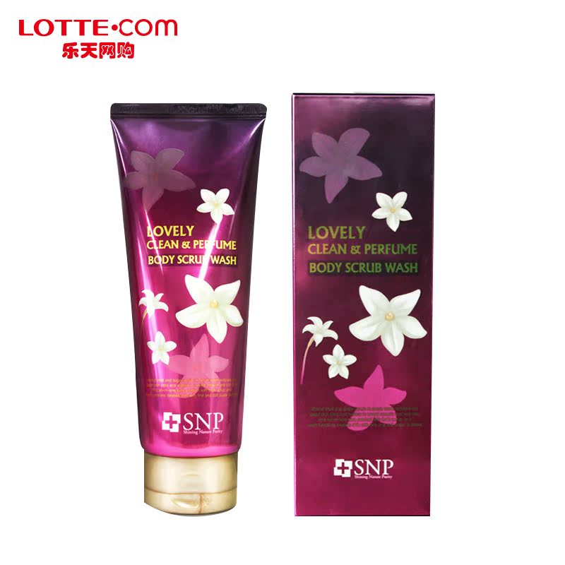 乐天网购SNP沐浴磨砂膏200g可爱香水去角质韩国正品直邮