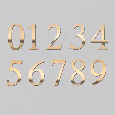 Simei wedding seat card table card ranking card wedding supplies digital stickers gold digital stickers
