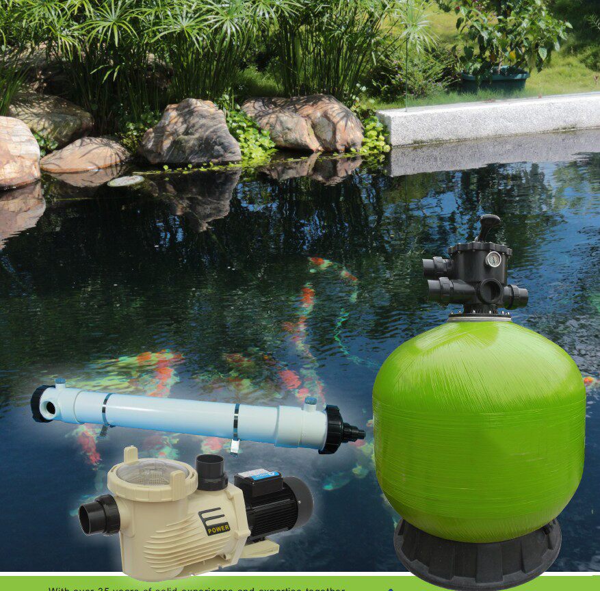 Bio-filtration systems such as the ten thousand Shiotang Pond Garden Fish Pond at the Garden Waterscape Pool Aquarium in Jinkoi