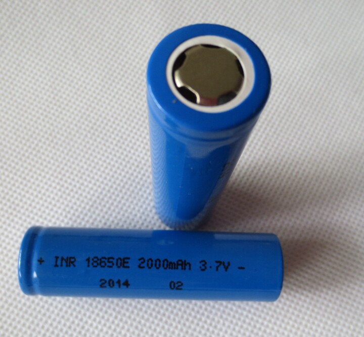 New ZH INR 18650E lithium battery 2000mAh brand new stock capacity pack test
