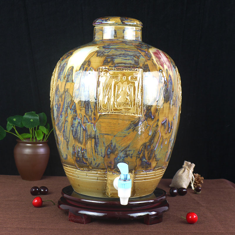 (/50 kg of jingdezhen ceramic bottle wine jar it hip mercifully jars variable glaze its