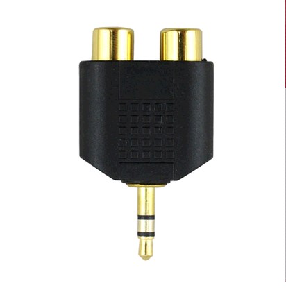 3 5mm turns 10% II 2RCA Double Lotus AV Audio Line Adaptor Computer Sound TV