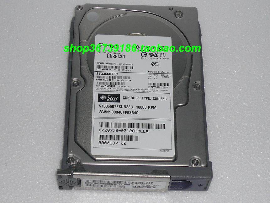 SUN X6724A 390-0137 540-4525 ST336607FC 36G 10K FC Optical Fiber Hard disc
