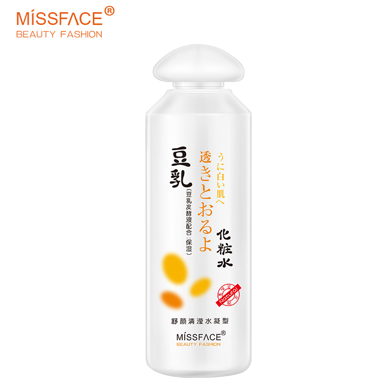Miss face豆乳舒颜清滢水凝化妆水 春夏深层保湿补水收缩毛孔控油