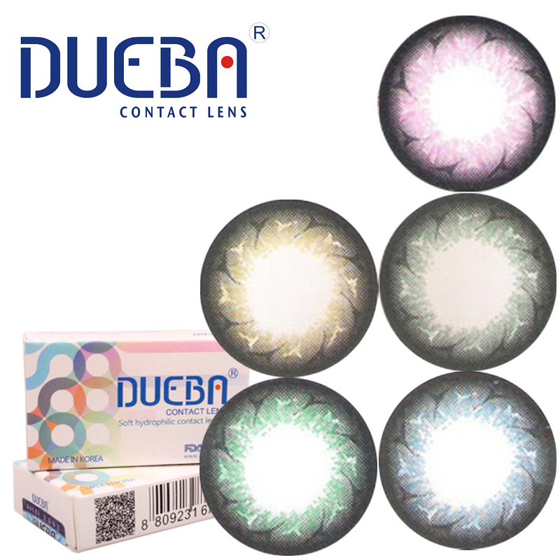 DUEBA 可爱少女 大直径自然混血美瞳年抛近视彩色隐形眼镜1片BD