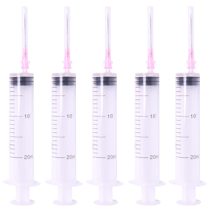 10只装洪达注射器医用无菌一次性20ml*1.2注射器针筒针管带针头