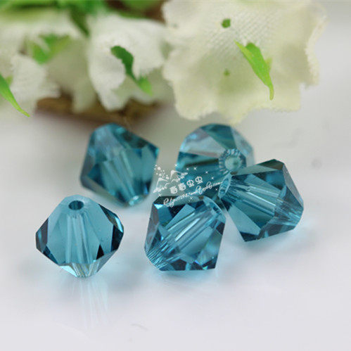Austrian element crystal DIY beaded bead accessories 5328 (5301) diamond beads 379 color blue 3M-8M