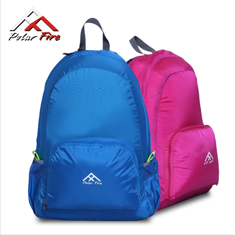 Polar fire skin bag bag sinh viên ngoài trời ba lô nữ gấp vai túi du lịch nam siêu nhẹ bền túi đi học - Ba lô