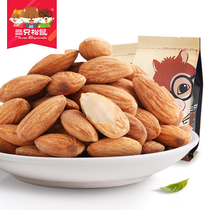 【天猫超市】三只松鼠 巴旦木仁235g办公室零食坚果特产扁桃仁