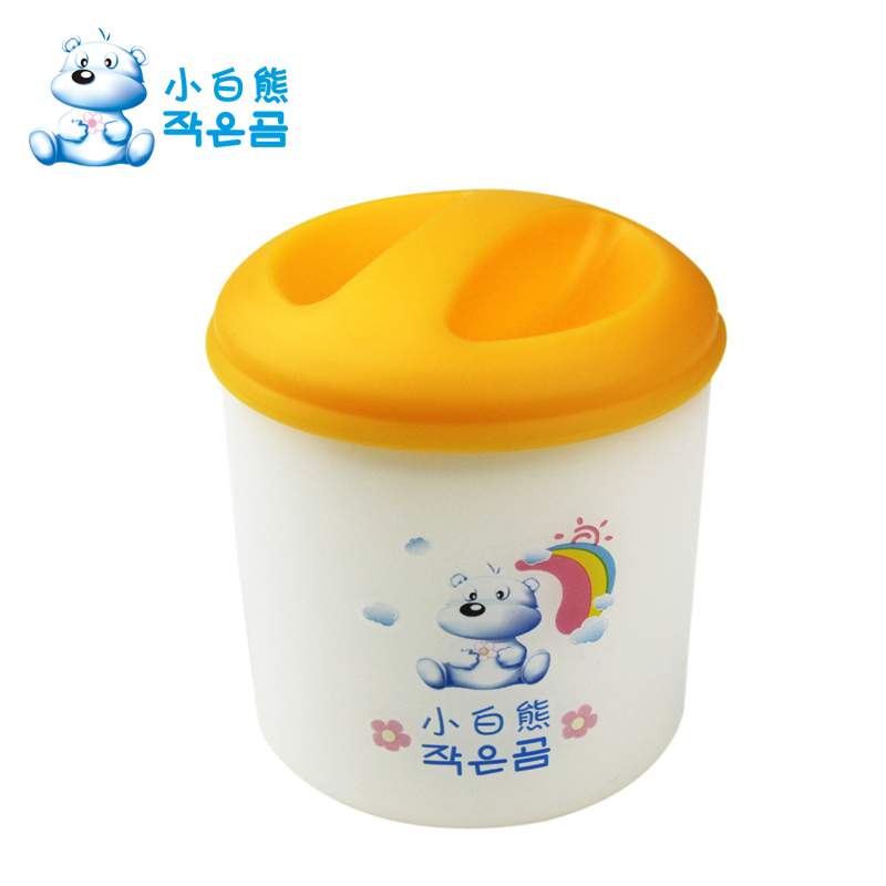 小白熊婴儿食物保鲜杯幼儿冷藏储存杯宝宝保温餐具辅食用品09056