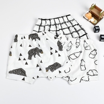  Baby shorts Mens summer hot pants Childrens childrens thin beach pants Baby girl outer wear Harem pants 0-1-3 years old 2
