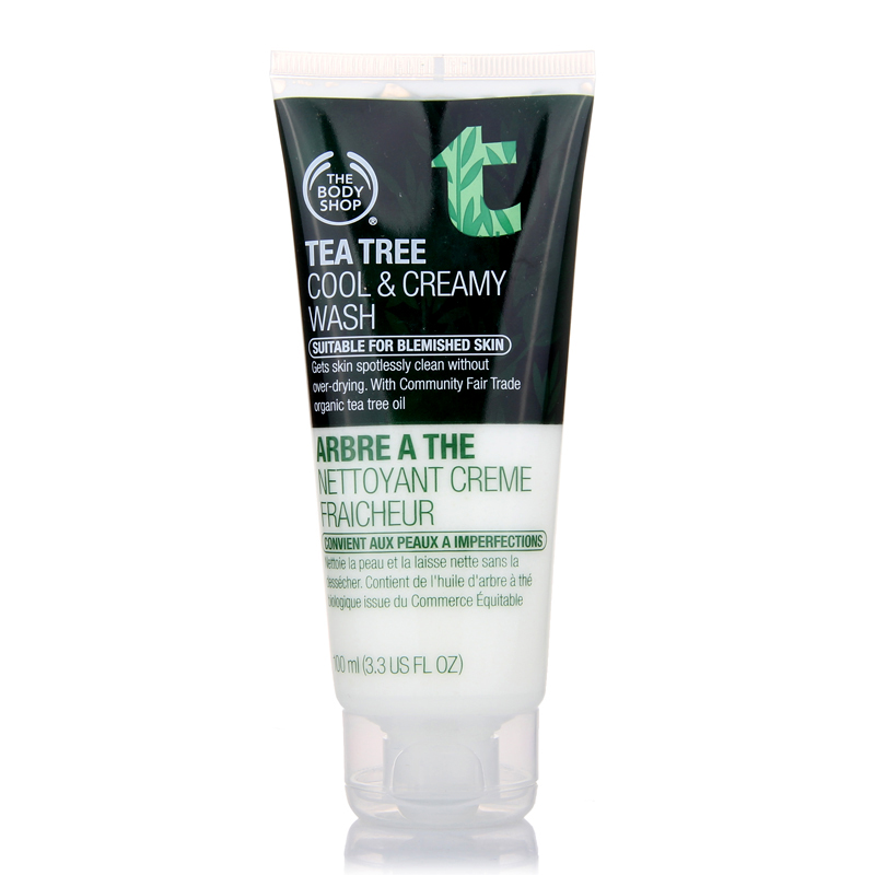 The body shop/美体小铺茶树控油祛痘洗面奶洁面乳100ML