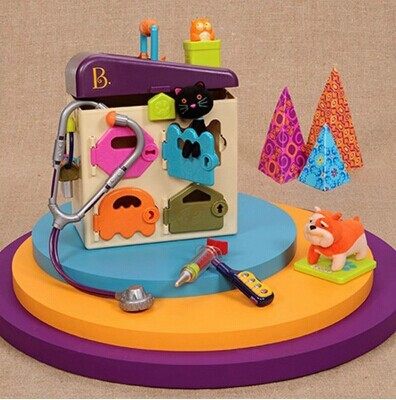 Parbele B Toys Klitterhair Children's pet clinic Hospital plays a role as a family wine children's toys early to teach the puzzle