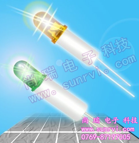 LED interval column manufacturer direct sales 5mmLED lamp with nylon rubber column 5 * 8 square holes