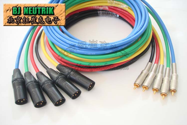 L-2T2S audio cable XLR male to RCA Canon to Lotus head AV MONO signal cable