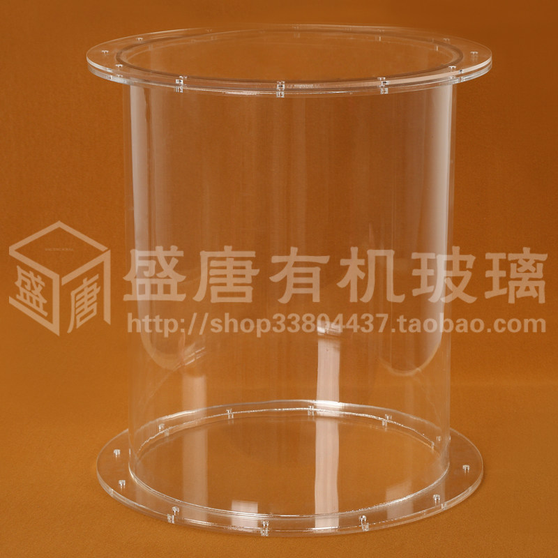 Transparent plexiglass tube Acrylic tube In and out of the water pipe fittings Thread processing diameter Wall thickness Arbitrary mm