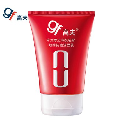 gf/高夫劲朗抗痘洁面乳60g 男士洗面奶 去粉刺祛痘印黑头控油补水