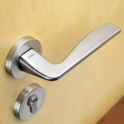 304 brushed stainless steel indoor silent door lock solid handle room two-piece lock 4585 anti-sapping tongue lock body