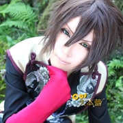 Phiên bản quần áo của Hakuoki Okinawa phiên bản mới / Yoshino Chiaki tóc giả màu nâu chống cong vênh tóc giả - Cosplay