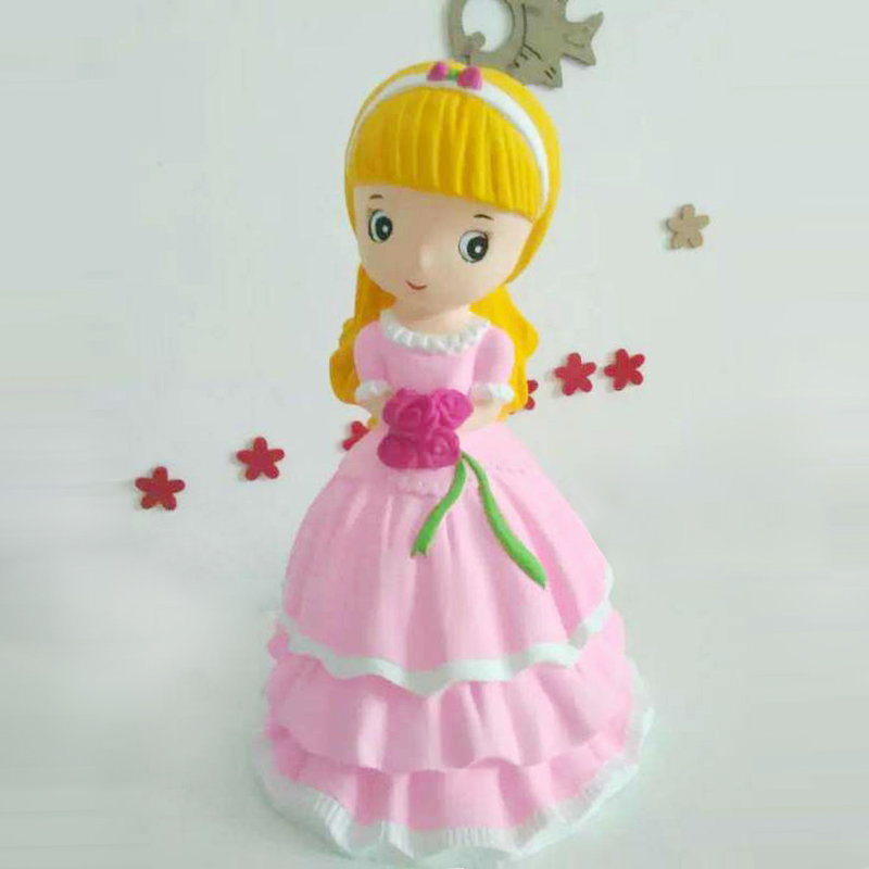 2016-5-60=20cm height-14cm wide-with flowers Snow White - Gypsum like latex mold square graffiti