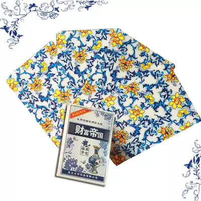 Playing cards, card paper, poker, household blue and white porcelain pattern, durable and resistant to folding, special 10 packs