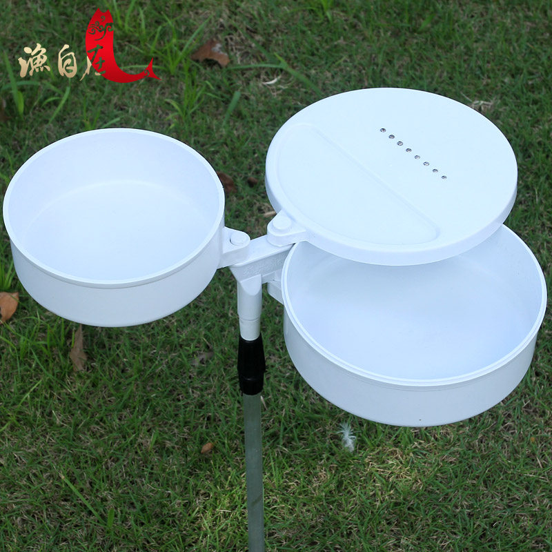 Full magnetic bait plate strong magnetic competitive fishing box fishing chair inserted into the ground pull bait plate bracket loose gun basin bait plate three-in-one