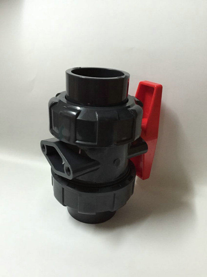 UPVC ball valve PVC live ball valve PVC double live ball valve GF ball valve ring Qi Huaya DN15