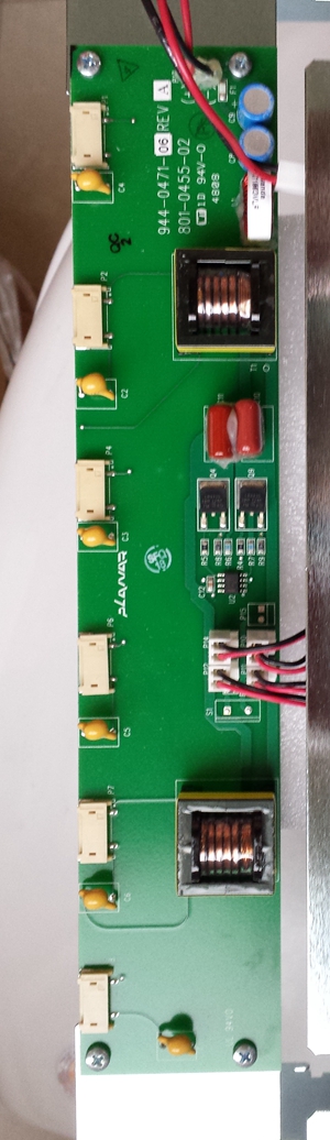 Six lamp high voltage plate 944-0471-06 801-0455-02