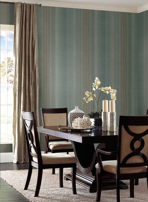 Imported YORK Wallpaper 190 American French classical gradient vertical stripes in the United States