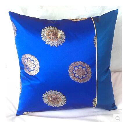 Festive Chinese hug pillow red wood sofa cushion retro solid solid wood upscale without core silk satin cloth Art wedding leaning back