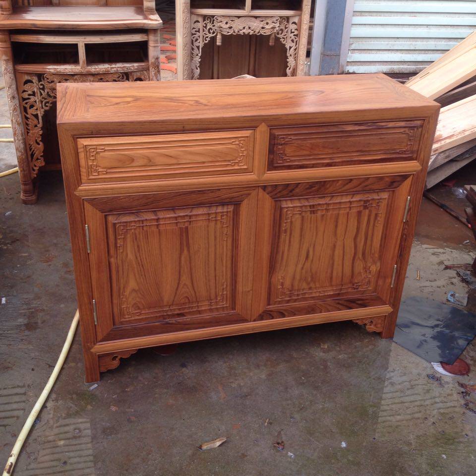 Myanmar teak new Chinese cabinet dining cabinet God cabinet