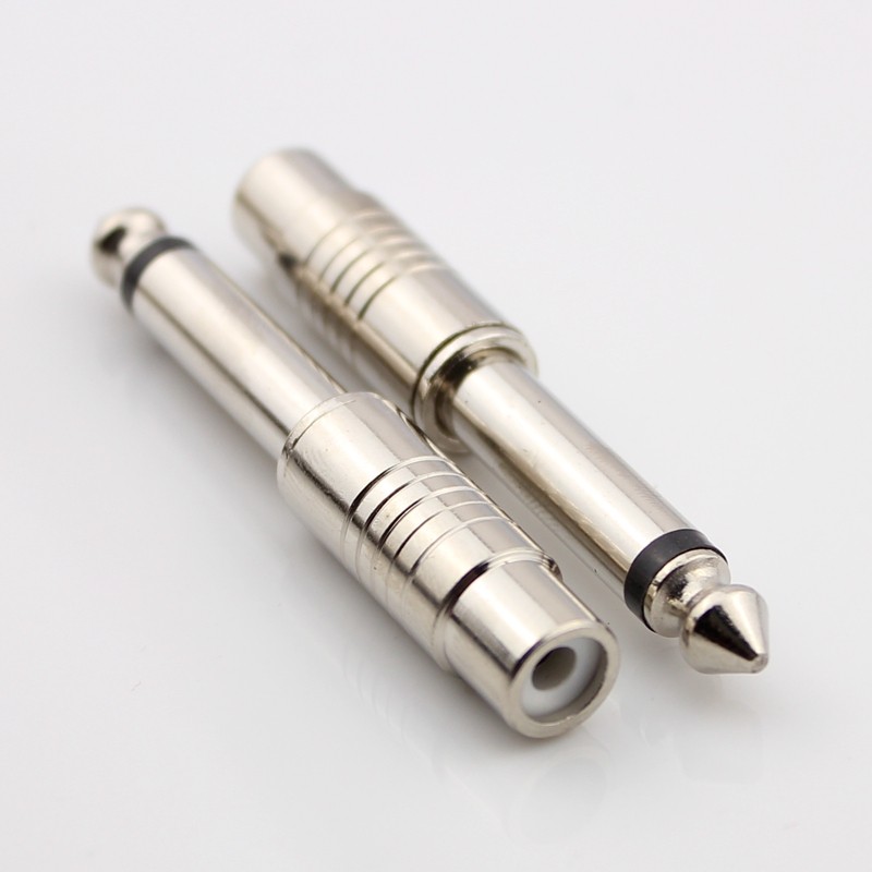 6 5 plug to Lotus female AV seat audio adapter 6 5 to RCA female FM station microphone 6 35mm