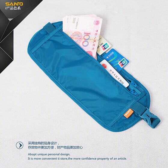 Santo Mountain Passport Anti - theft multi - functional sports pocket running outdoor cycling bag
